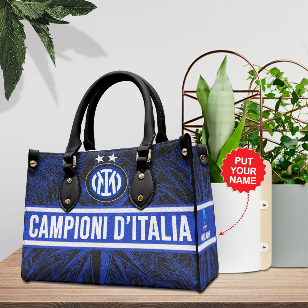 Inter Milan FC Serie A Personalized Style Leather Handbag