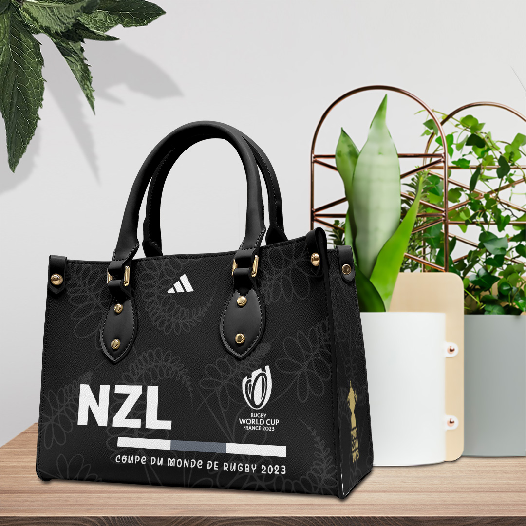 New Zealand National Rugby Union Team All Blacks Personalized Style Leather Handbag