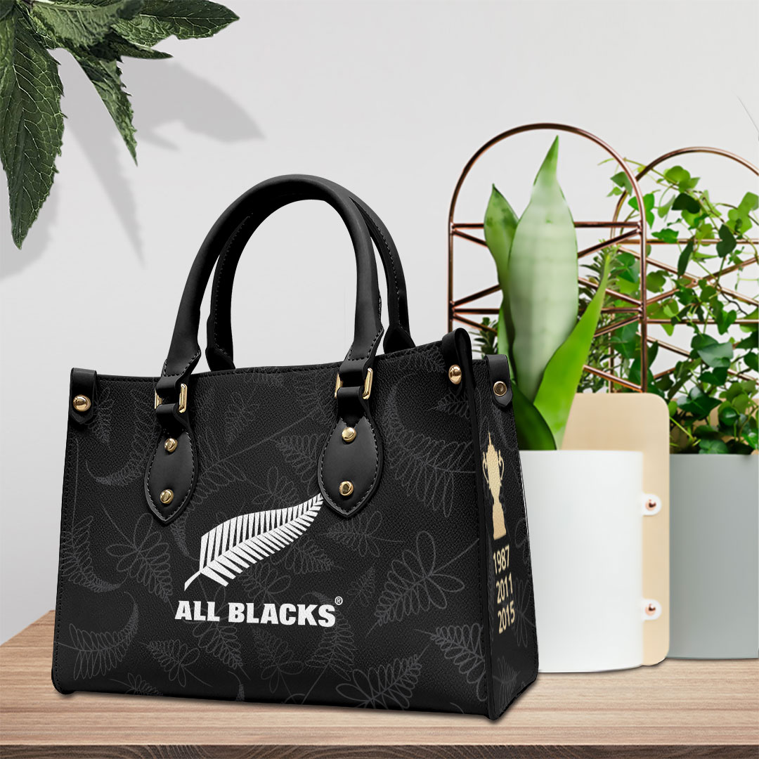 New Zealand National Rugby Union Team All Blacks Personalized Style Leather Handbag