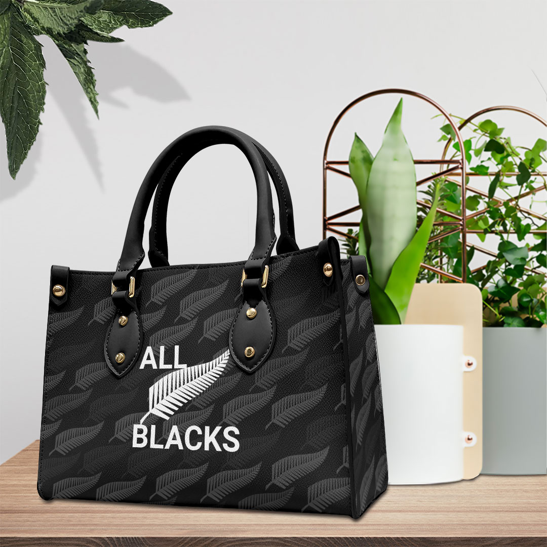 New Zealand National Rugby Union Team All Blacks Personalized Style Leather Handbag