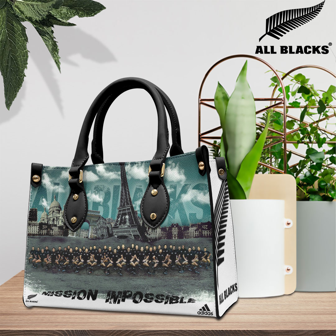 New Zealand National Rugby Union Team All Blacks Personalized Style Leather Handbag
