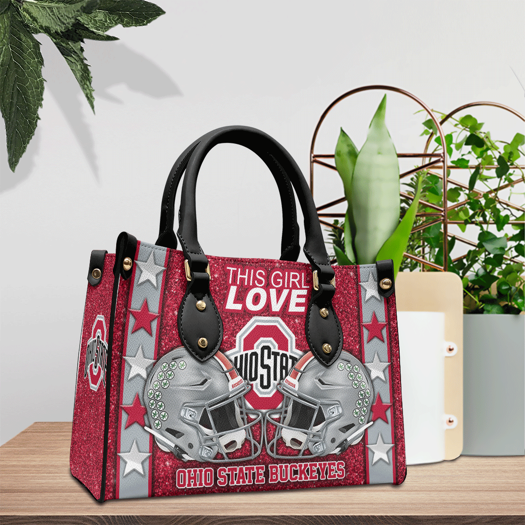 Ohio State Buckeyes NCAA Personalized Style Leather Handbag