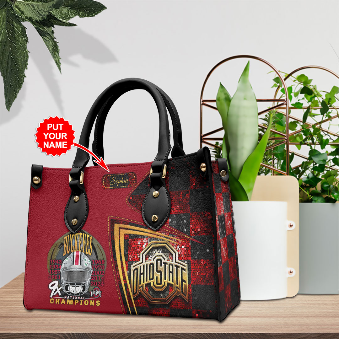 Ohio State Buckeyes NCAA Personalized Style Leather Handbag