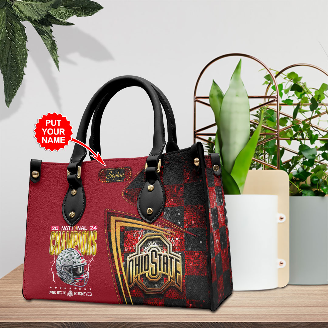 Ohio State Buckeyes NCAA Personalized Style Leather Handbag