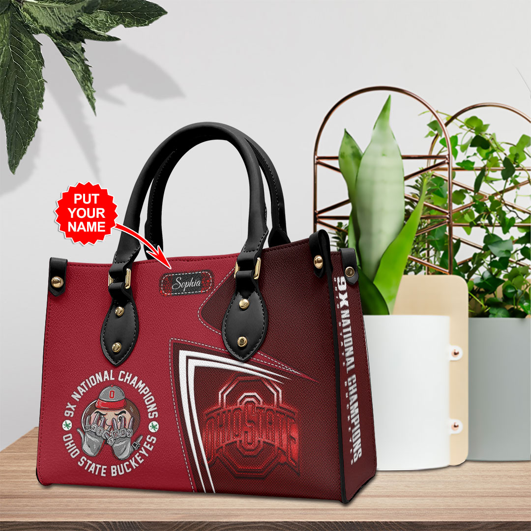 Ohio State Buckeyes NCAA Personalized Style Leather Handbag