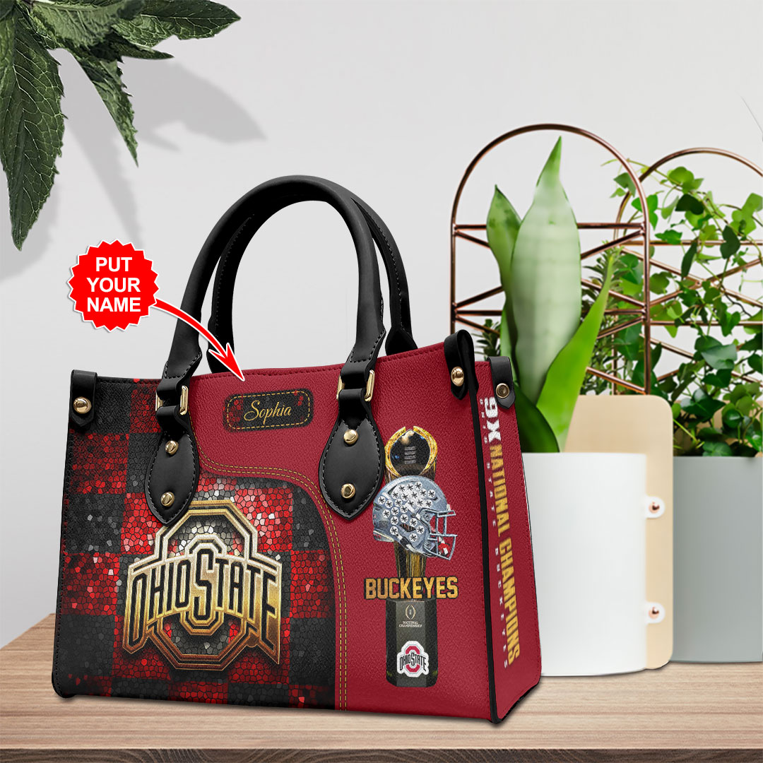 Ohio State Buckeyes NCAA Personalized Style Leather Handbag