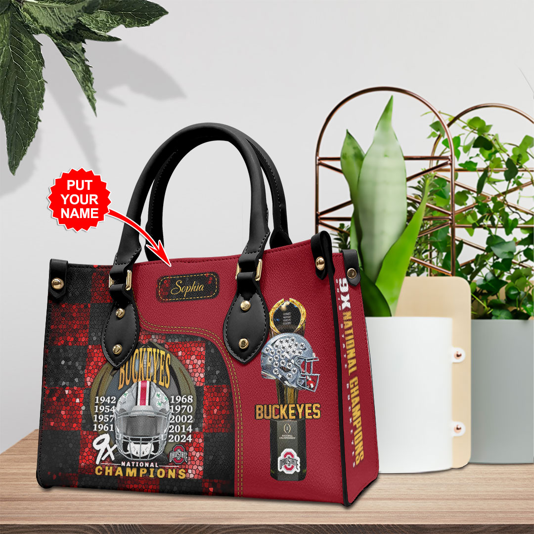 Ohio State Buckeyes NCAA Personalized Style Leather Handbag