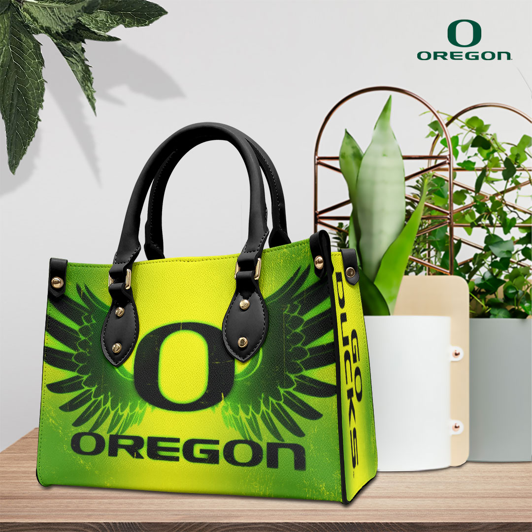 Oregon Ducks NCAA Personalized Style Leather Handbag