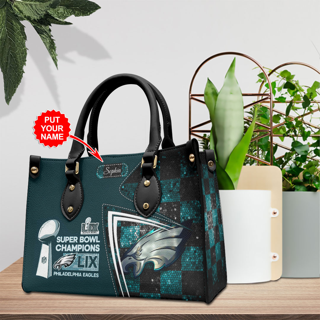 Philadelphia Eagles NFL Personalized Style Leather Handbag