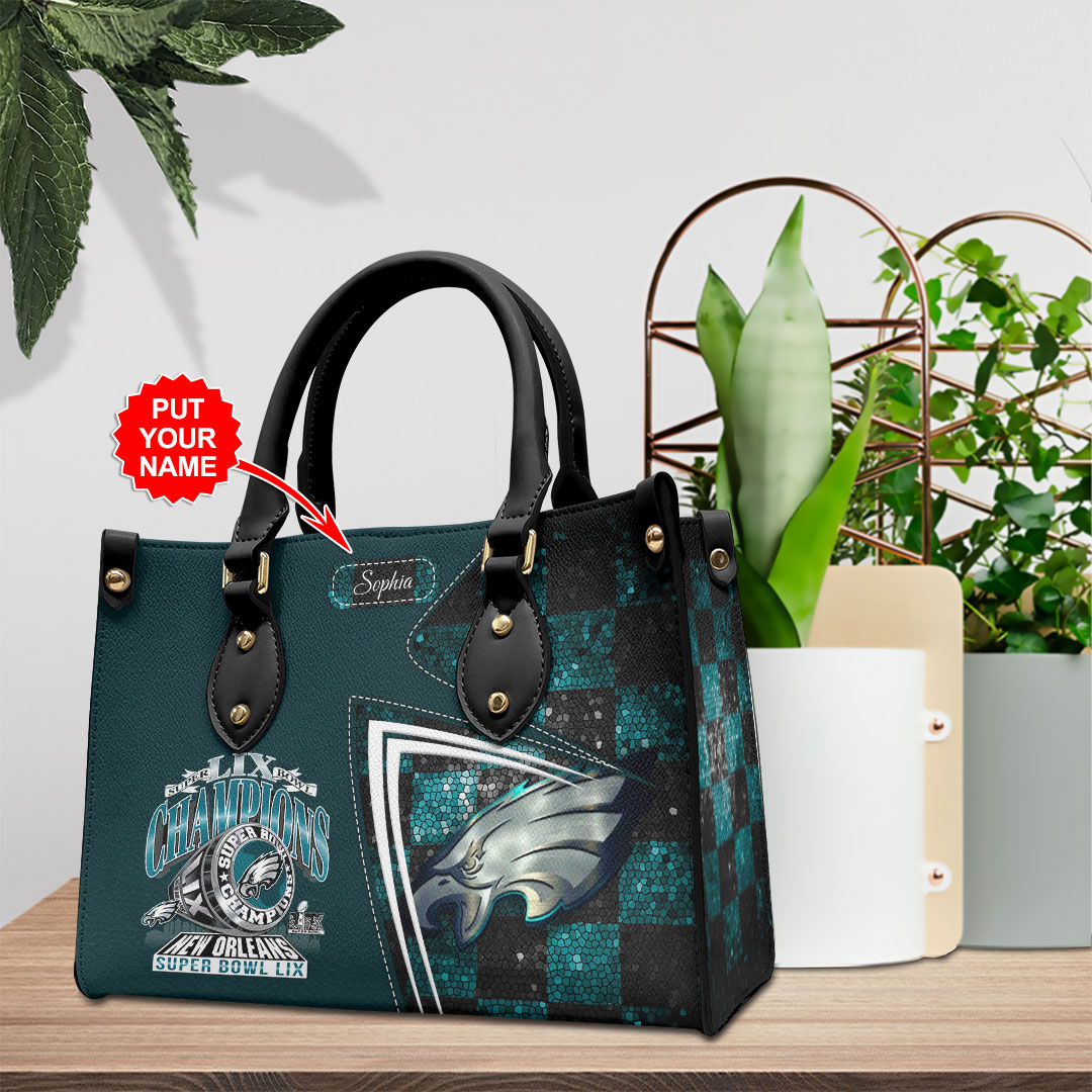 Philadelphia Eagles NFL Personalized Style Leather Handbag