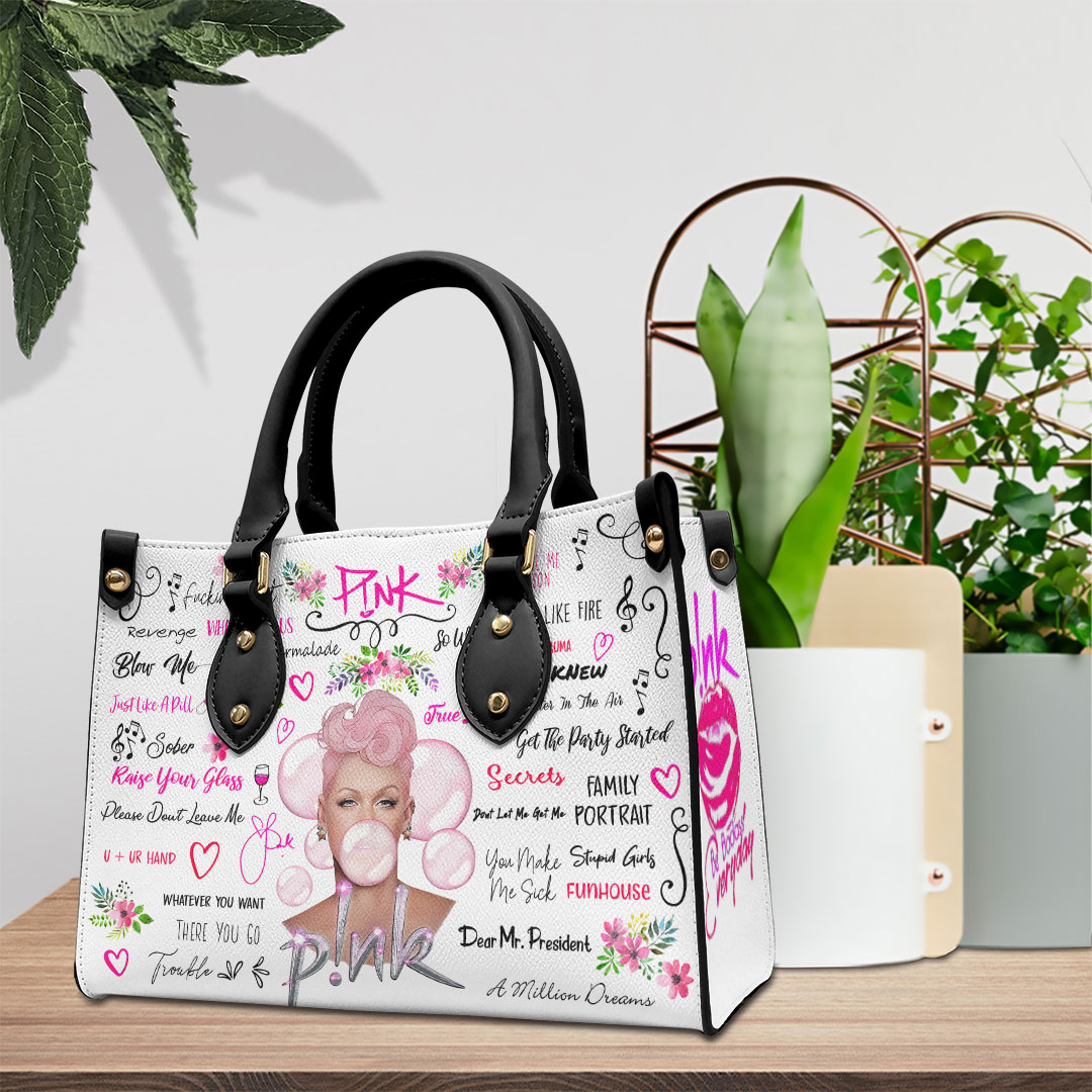 Pnk Music Personalized Style Leather Handbag