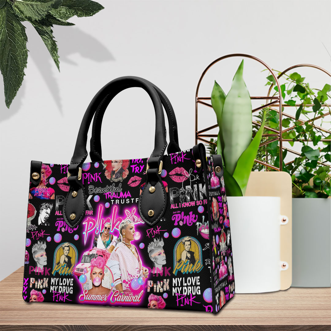 Pnk Music Personalized Style Leather Handbag