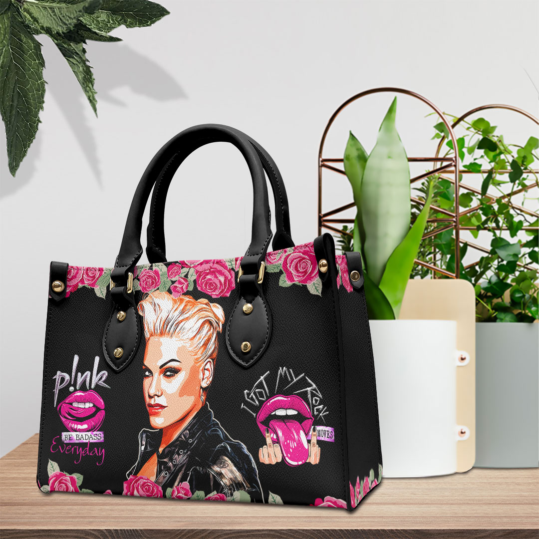 Pnk Music Personalized Style Leather Handbag