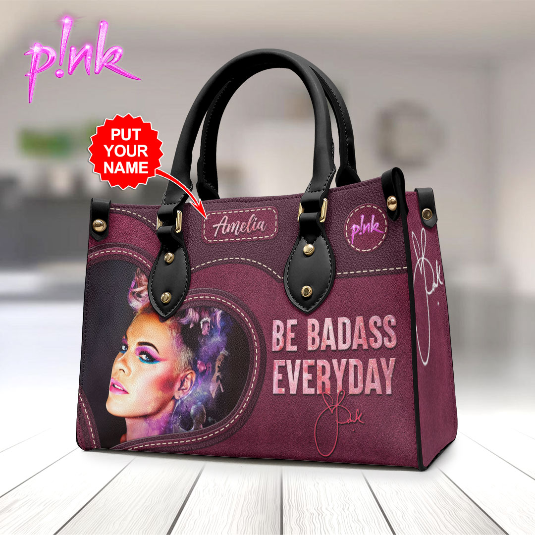 Pnk Music Personalized Style Leather Handbag