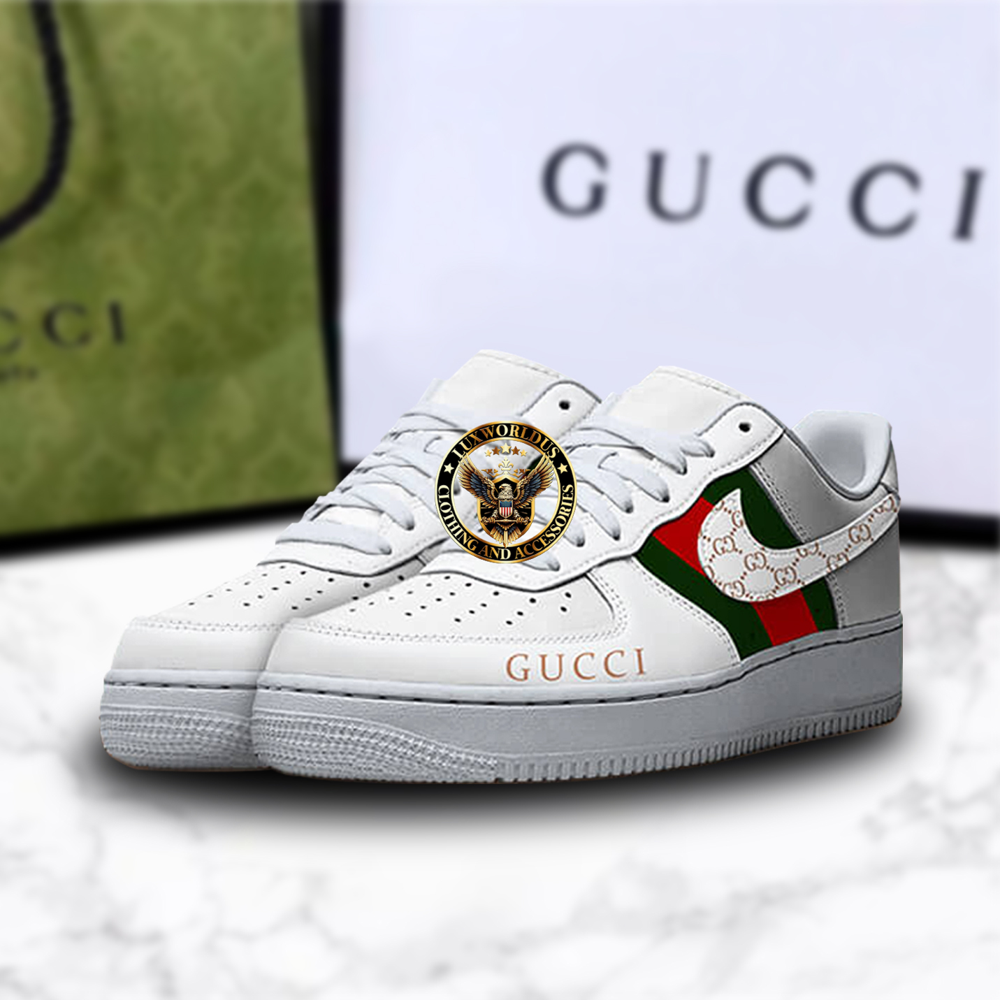 Premium Gucci X Air Force 1 Shoes Sneaker Trending 2025