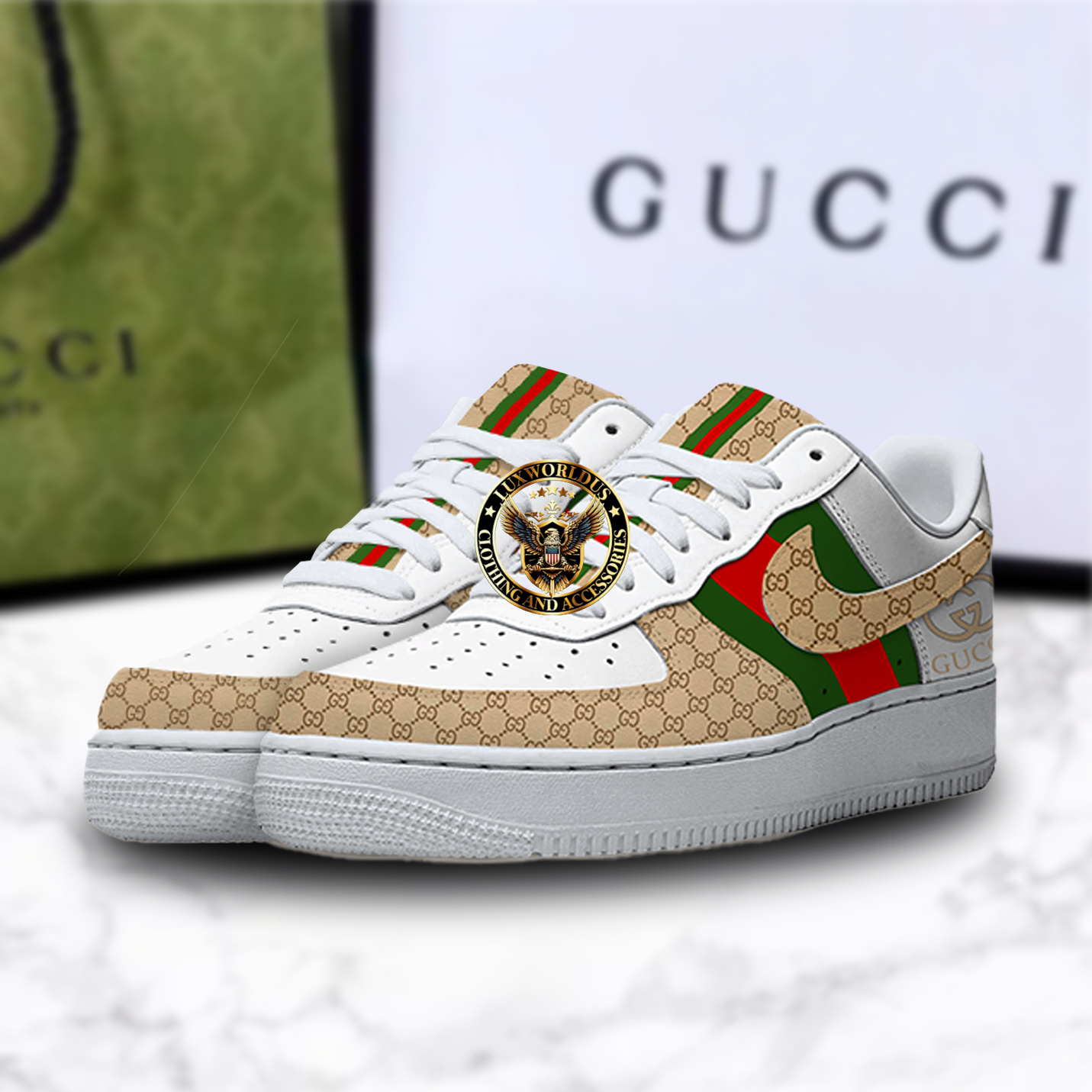 Premium Gucci X Air Force 1 Shoes Sneaker Trending 2025