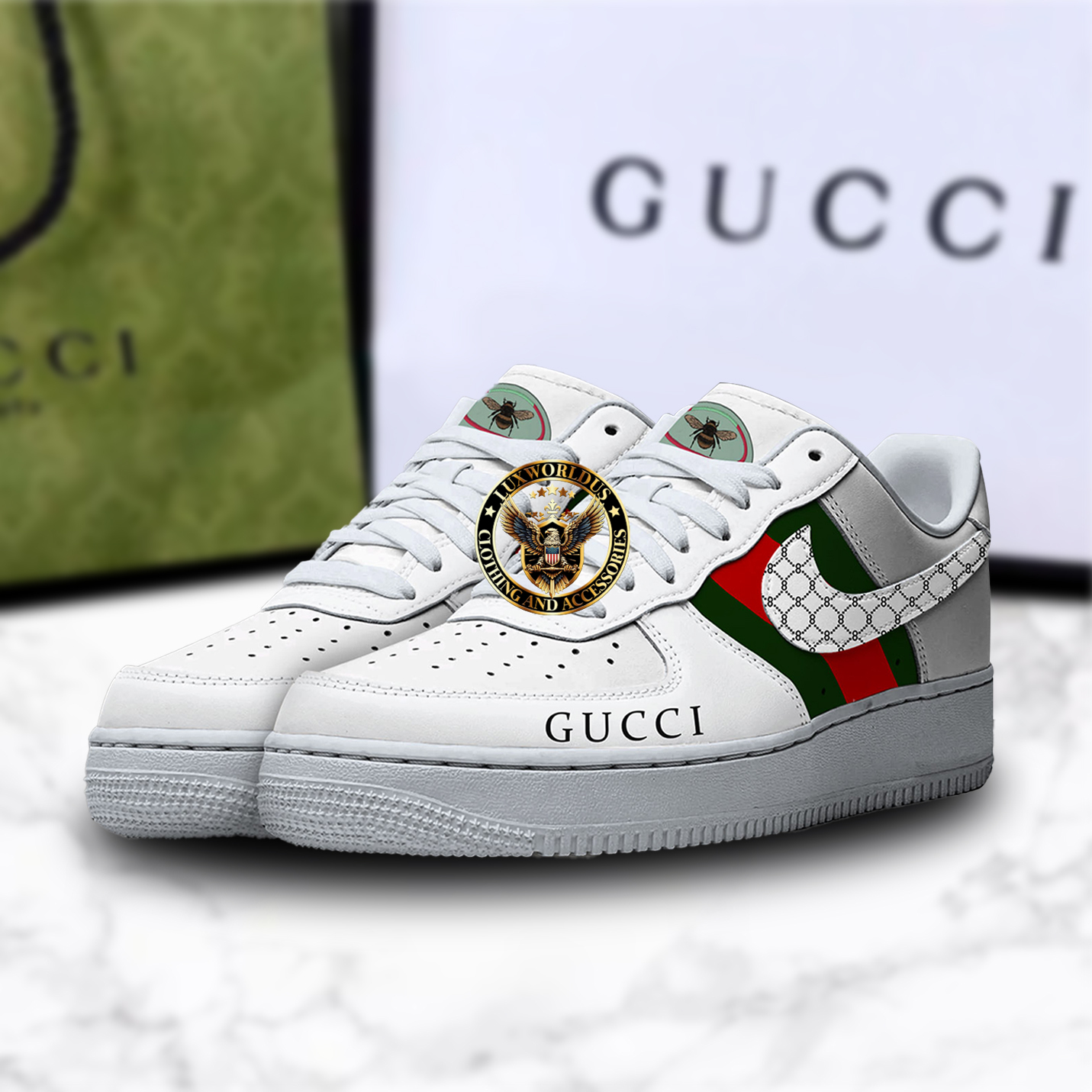 Premium Gucci X Air Force 1 Shoes Sneaker Trending 2025
