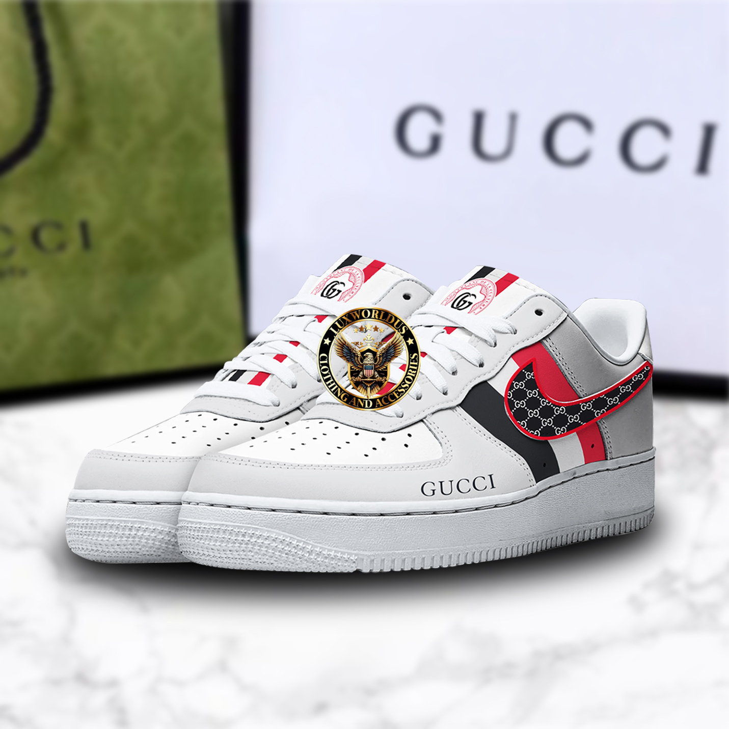 Premium Gucci X Air Force 1 Shoes Sneaker Trending 2025
