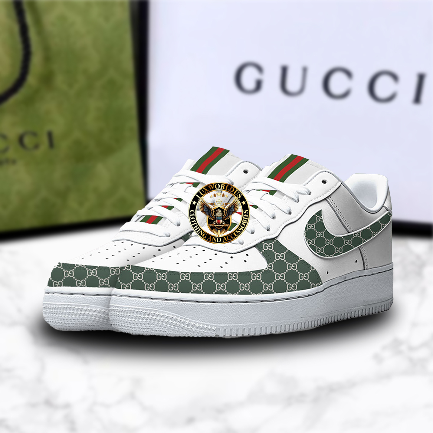 Premium Gucci X Air Force 1 Shoes Sneaker Trending 2025