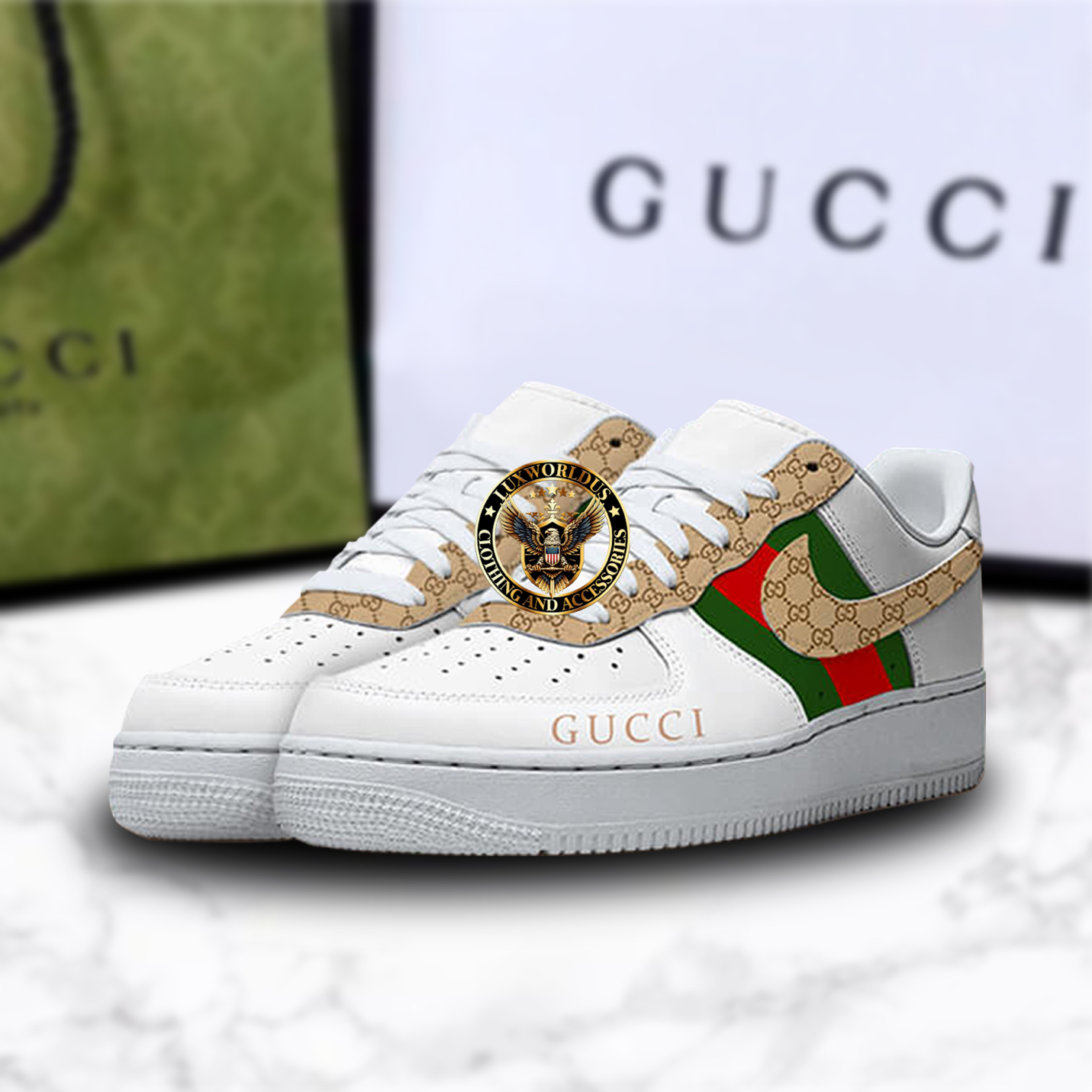 Premium Gucci X Air Force 1 Shoes Sneaker Trending 2025