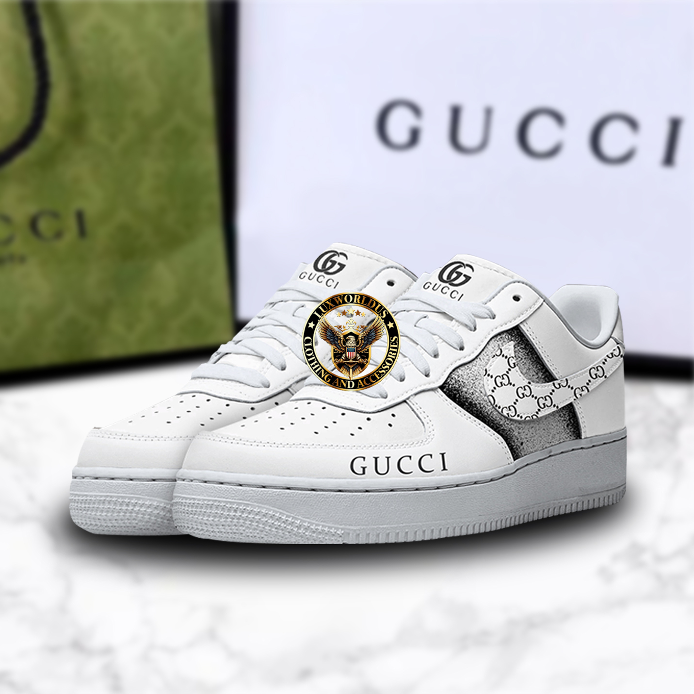 Premium Gucci X Air Force 1 Shoes Sneaker Trending 2025