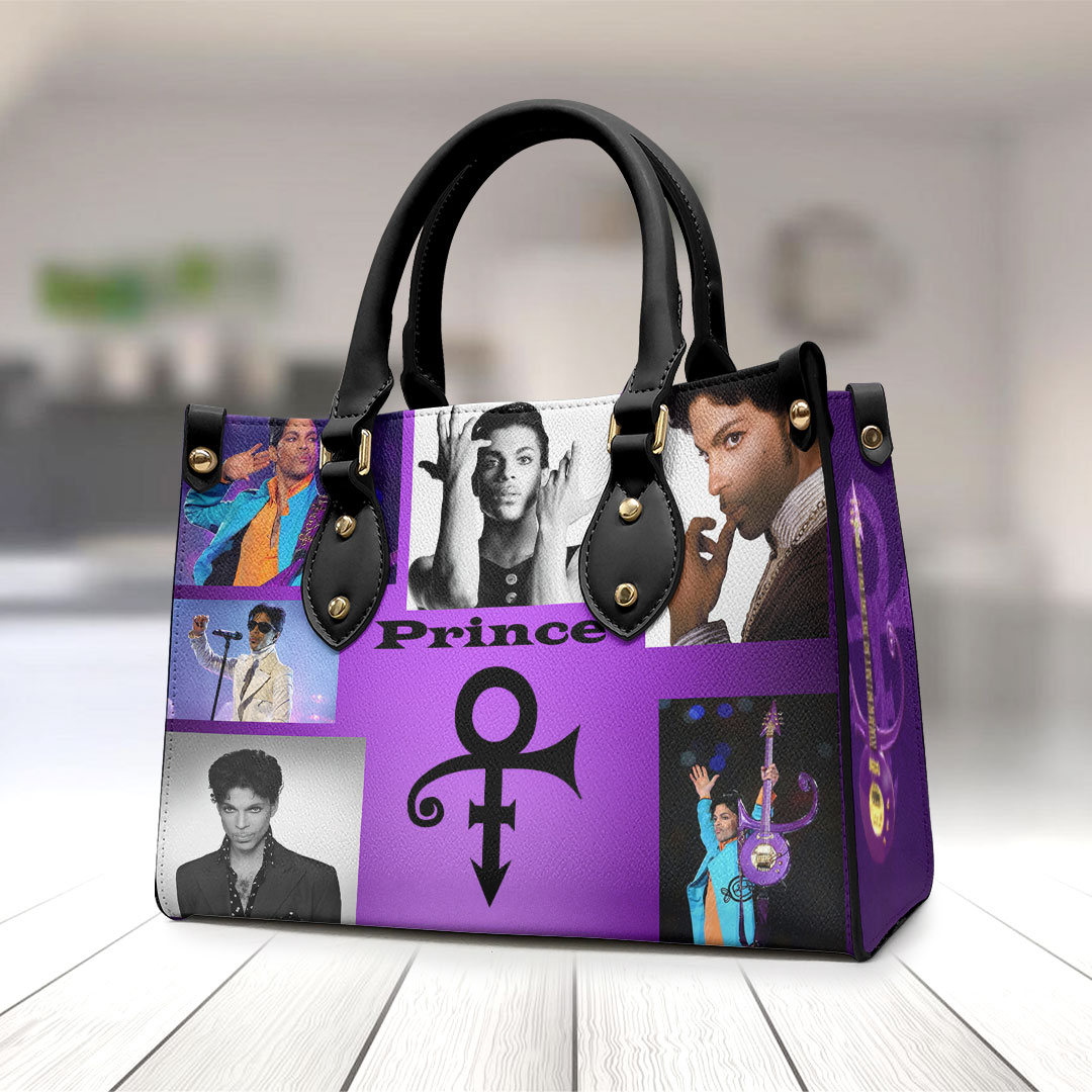 Prince Music Personalized Style Leather Handbag