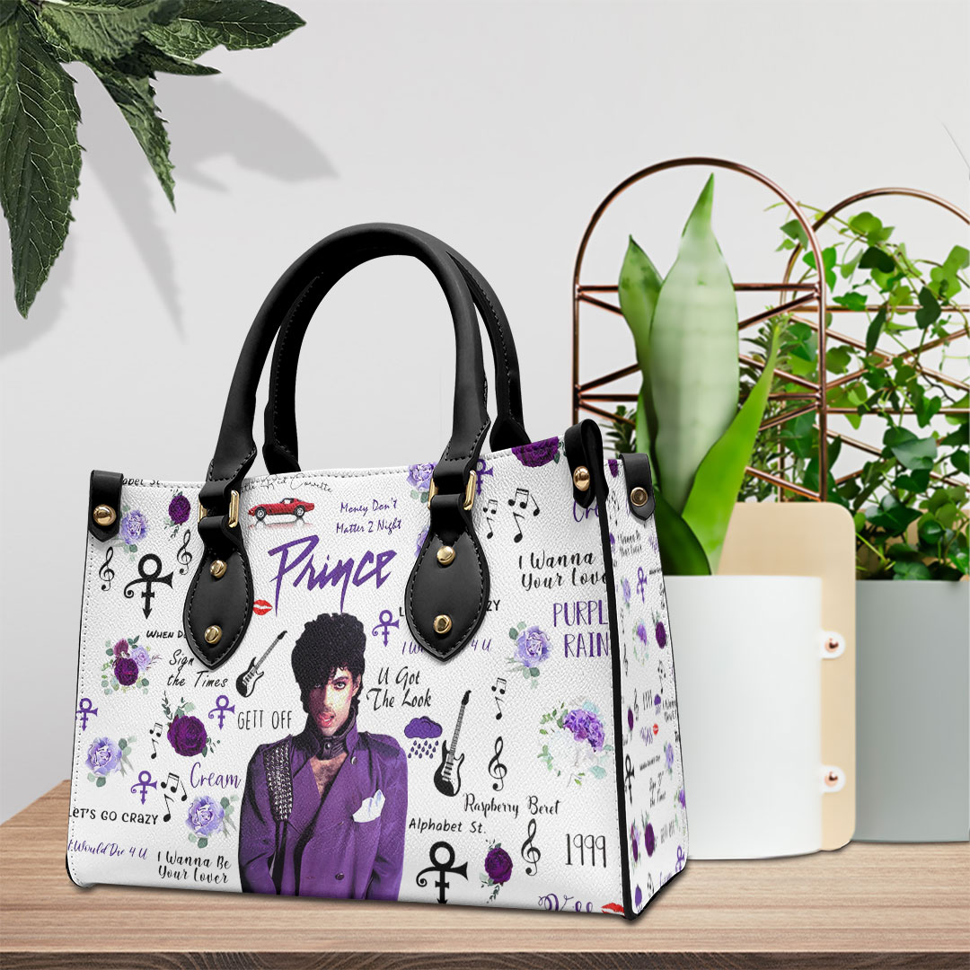 Prince Music Personalized Style Leather Handbag