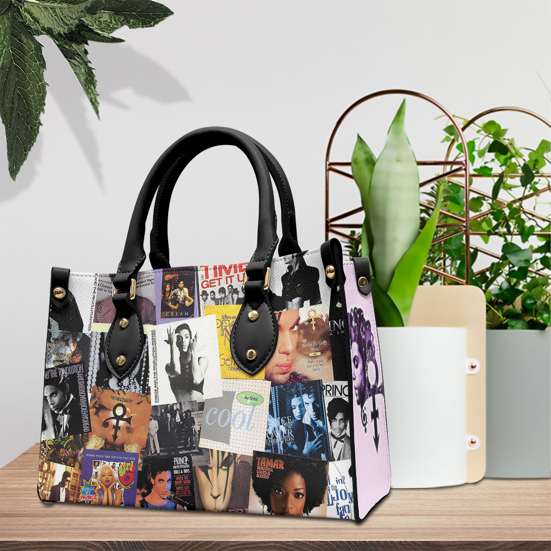 Prince Music Personalized Style Leather Handbag
