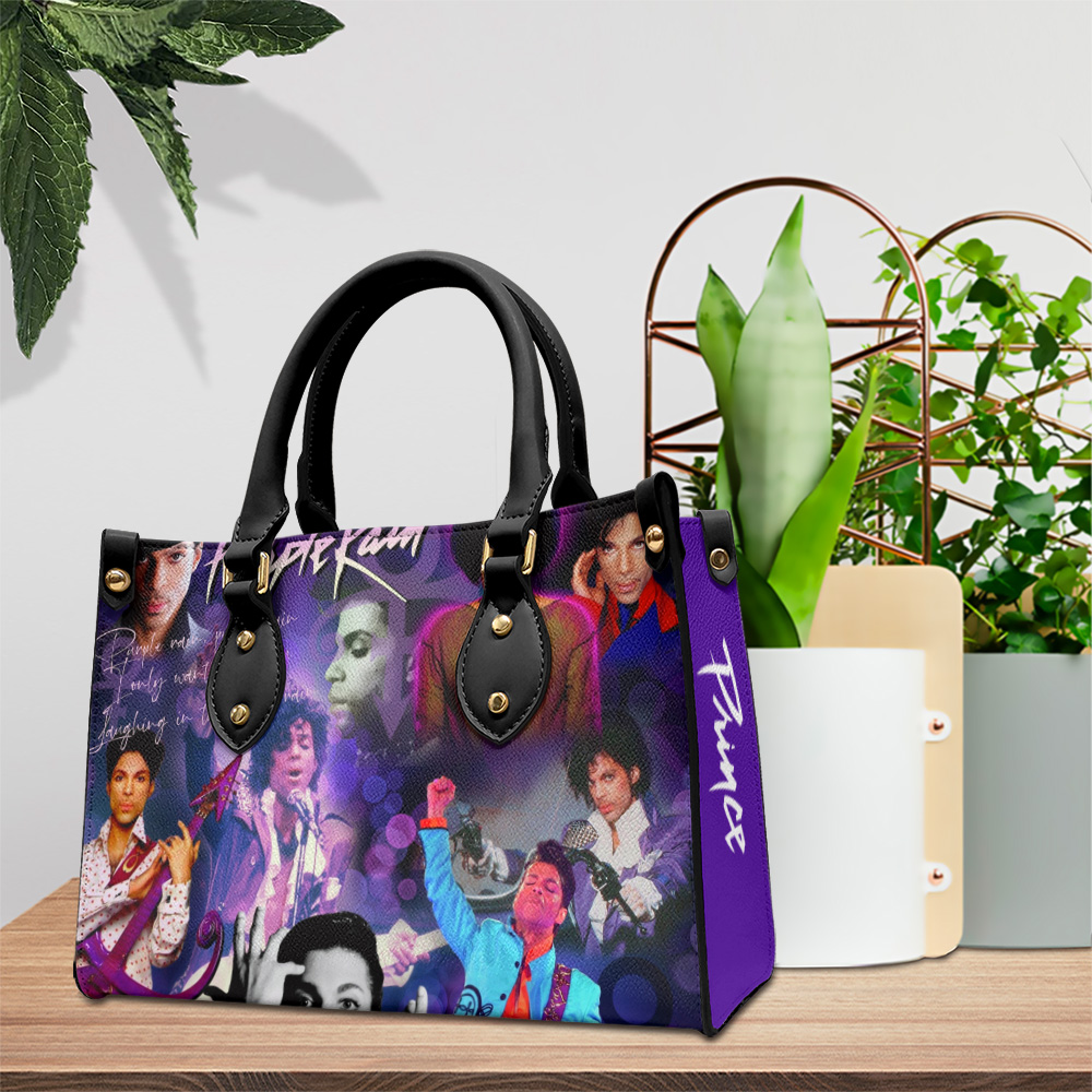 Prince Music Personalized Style Leather Handbag