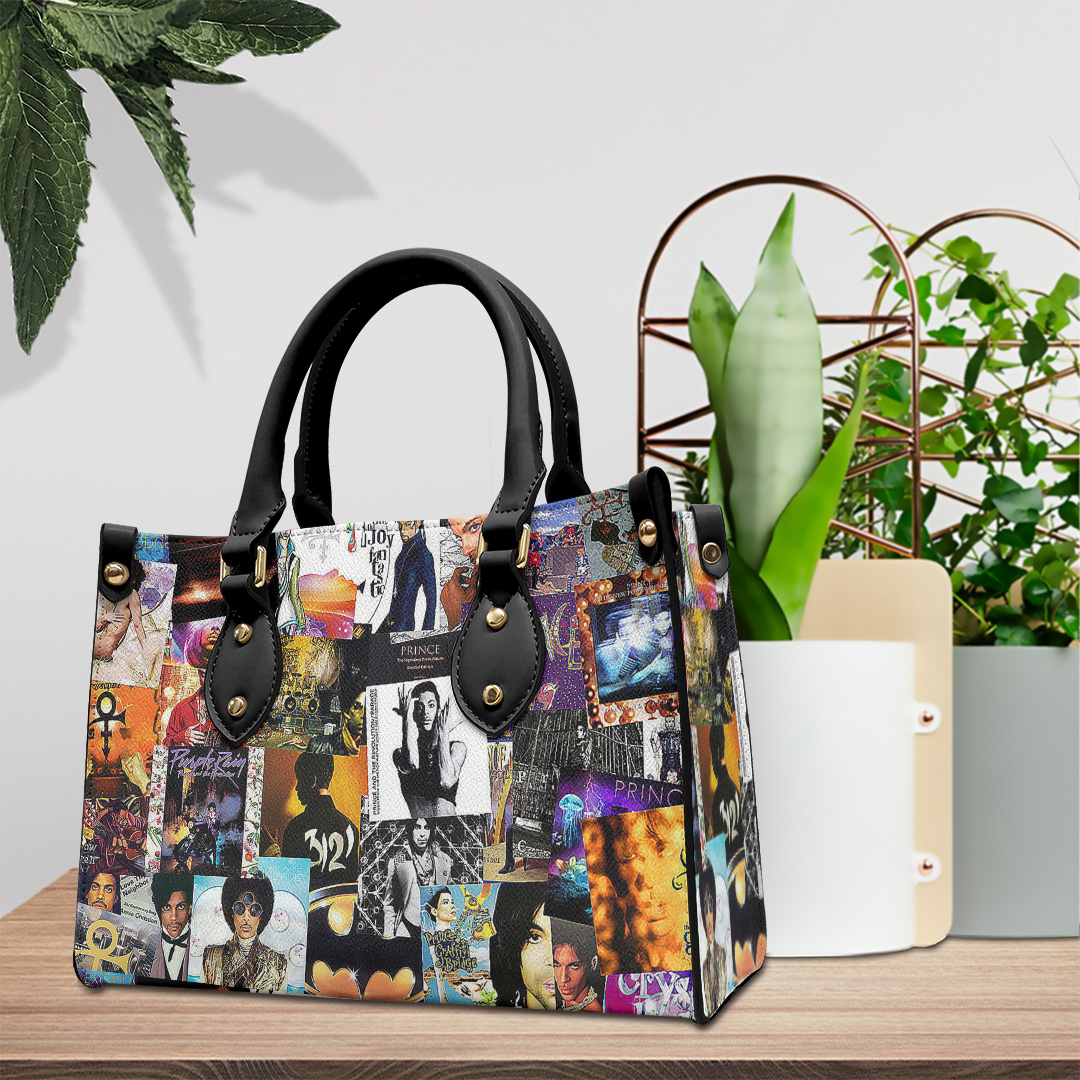 Prince Music Personalized Style Leather Handbag