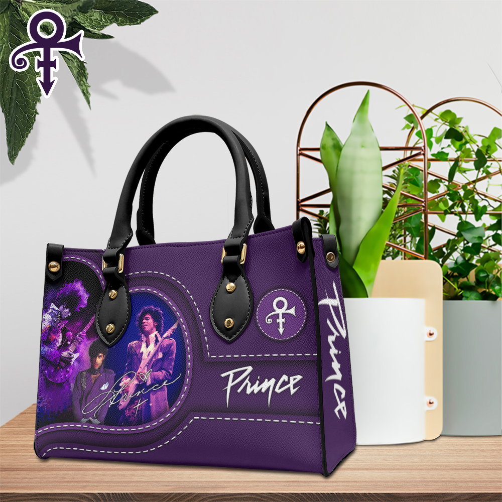 Prince Music Personalized Style Leather Handbag