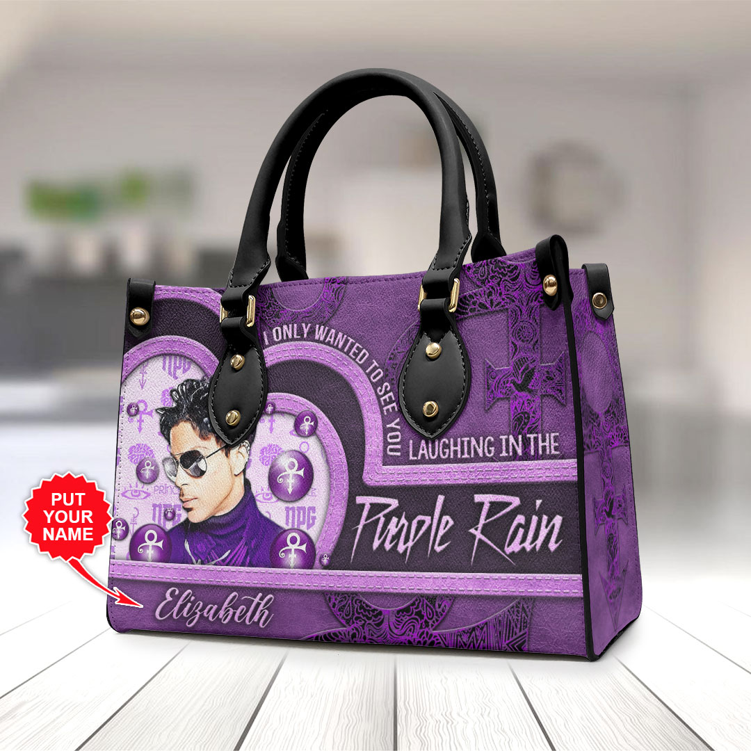 Prince Music Personalized Style Leather Handbag