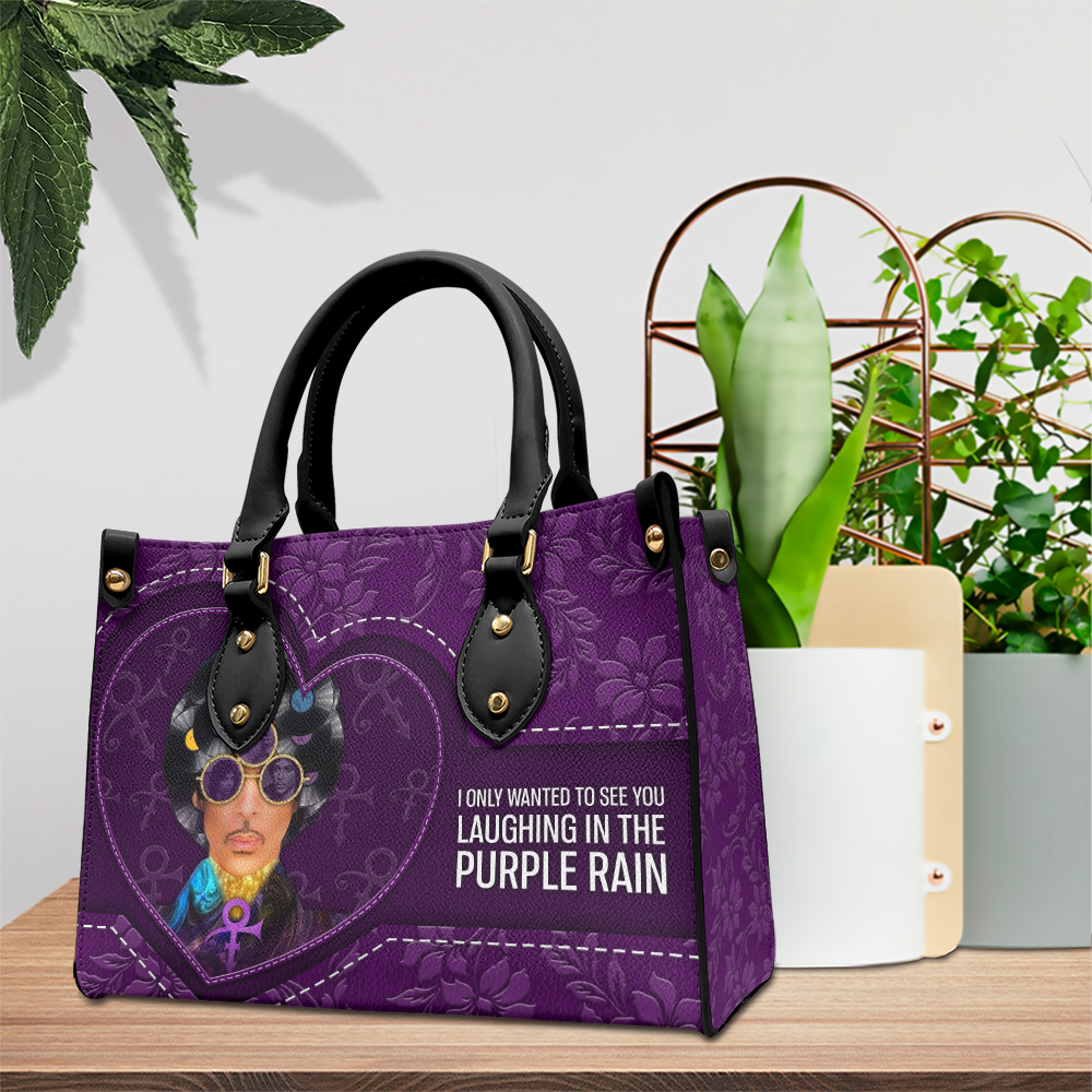 Prince Music Personalized Style Leather Handbag