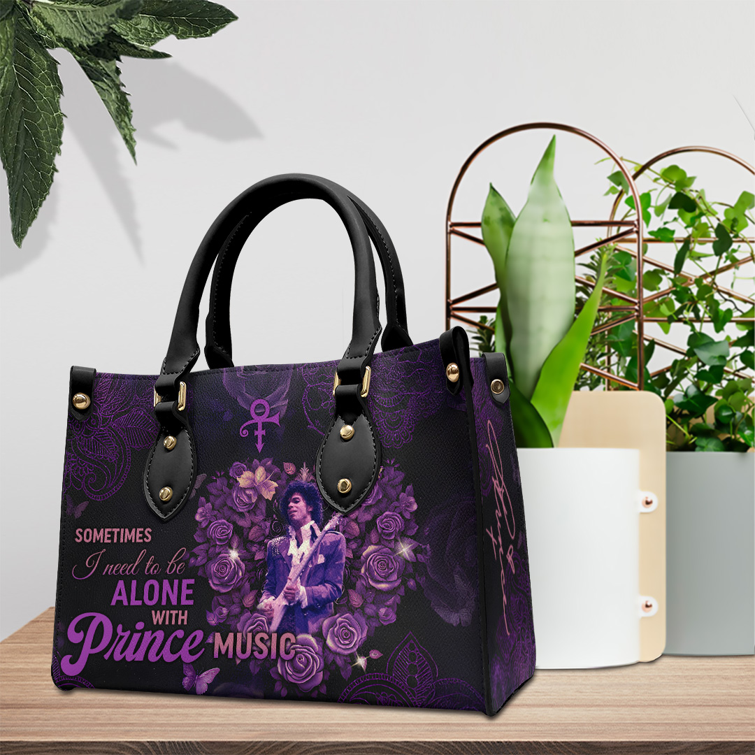 Prince Music Personalized Style Leather Handbag