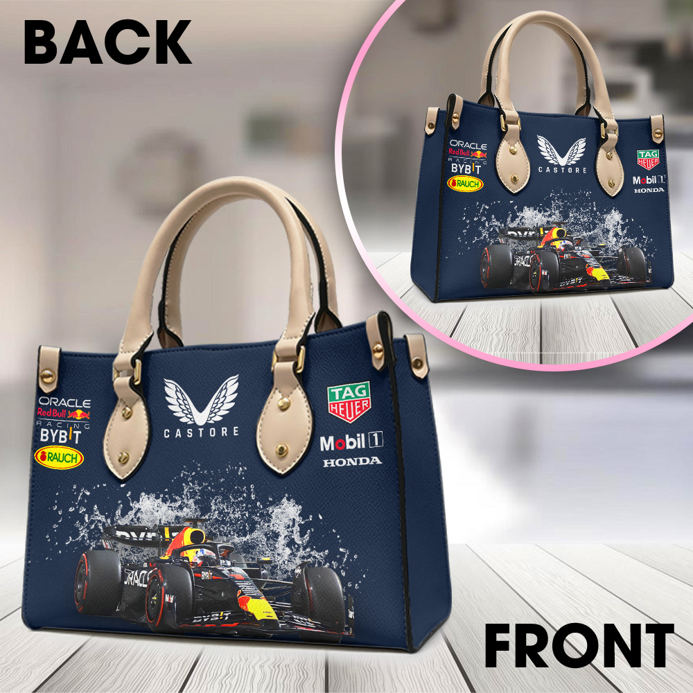 Red Bull Racing F1 Personalized Style Leather Handbag