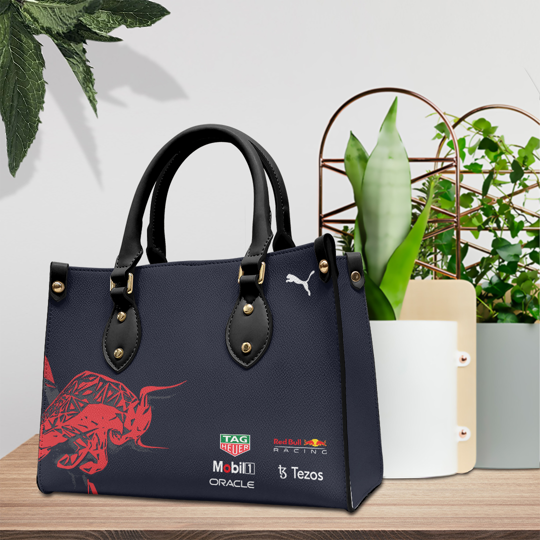 Red Bull Racing Personalized Style Leather Handbag