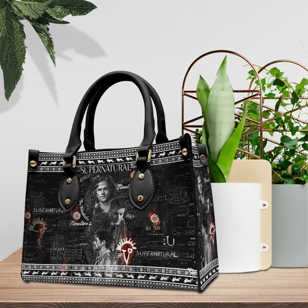 Supernatural Music Personalized Style Leather Handbag
