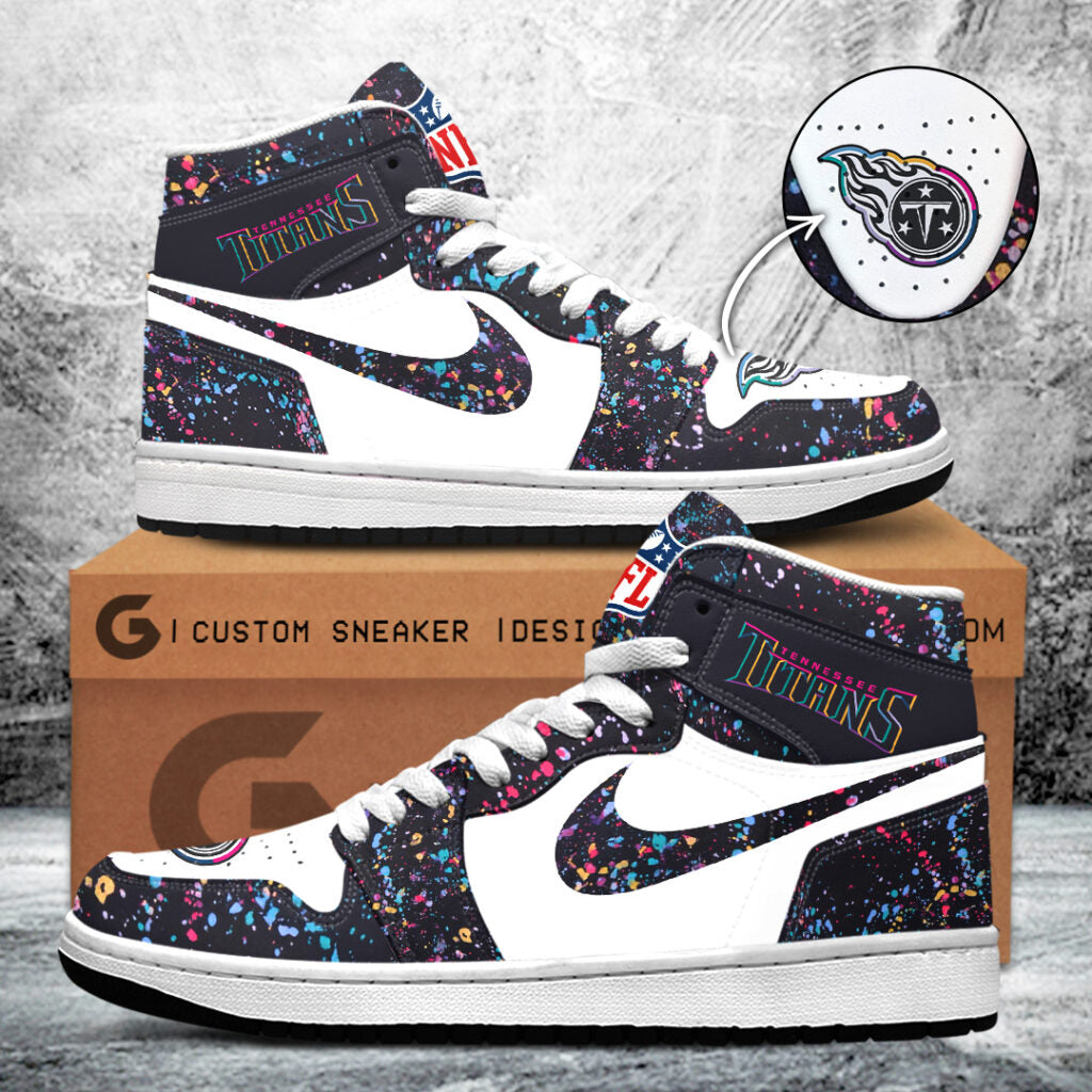 Tennessee Titans Crucial Catch 2025 AJ1 Sneaker, Titans Crucial Catch Air Jordan 1 Sneaker 2025 Limited Edition, Tennessee Titans AJ1 Sneaker Crucial