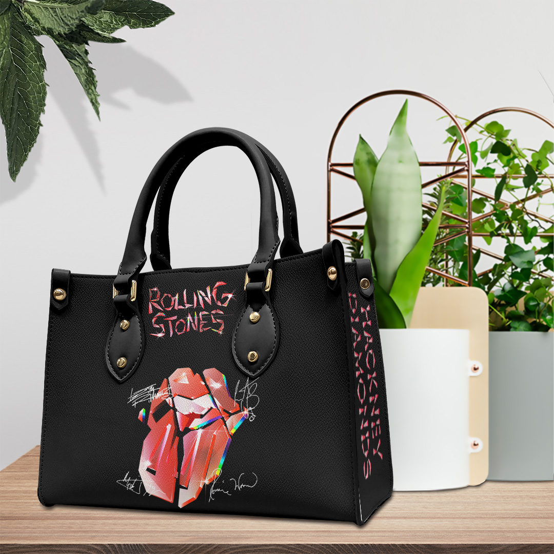 The Rolling Stones Music Personalized Style Leather Handbag