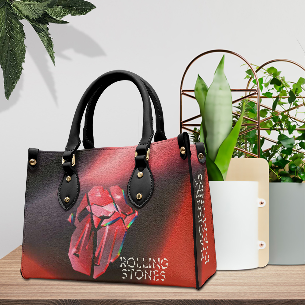The Rolling Stones Music Personalized Style Leather Handbag