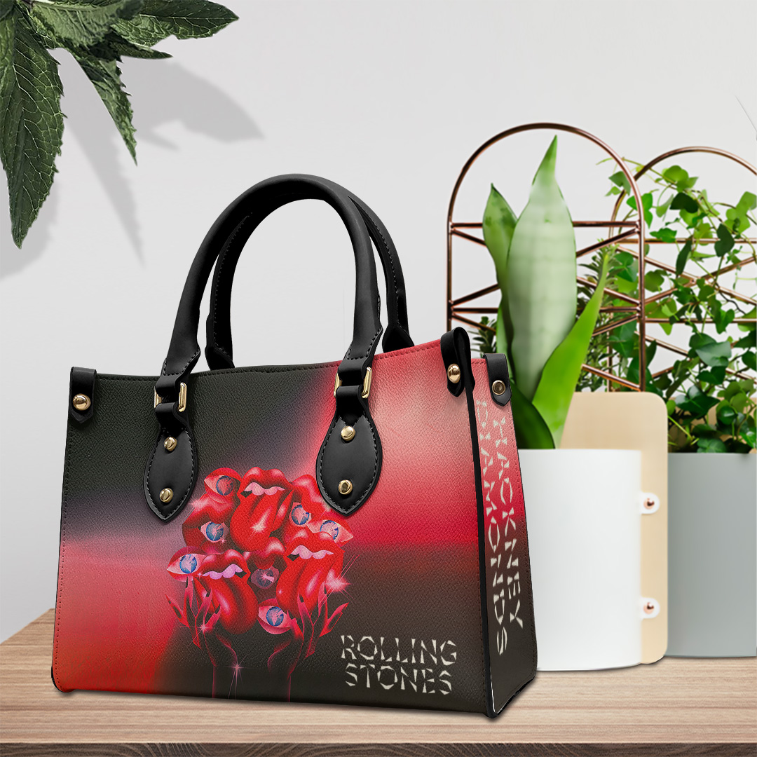 The Rolling Stones Music Personalized Style Leather Handbag