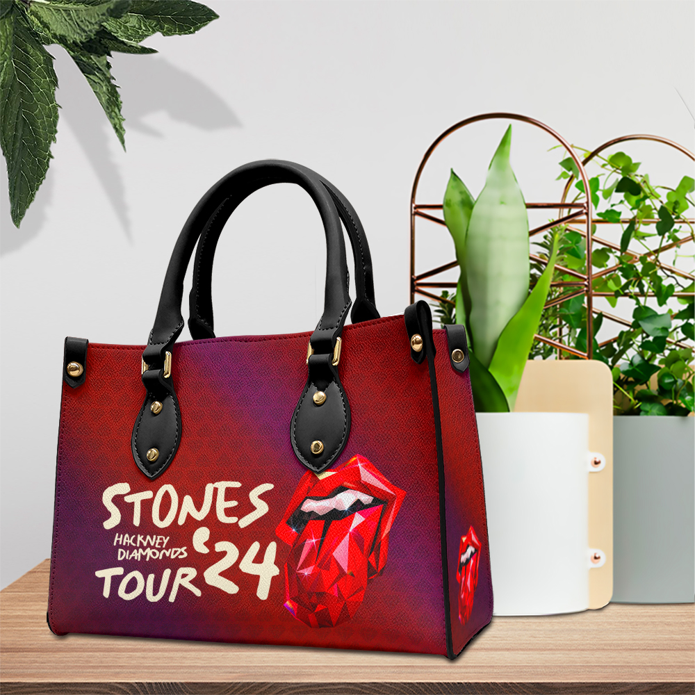 The Rolling Stones Music Personalized Style Leather Handbag