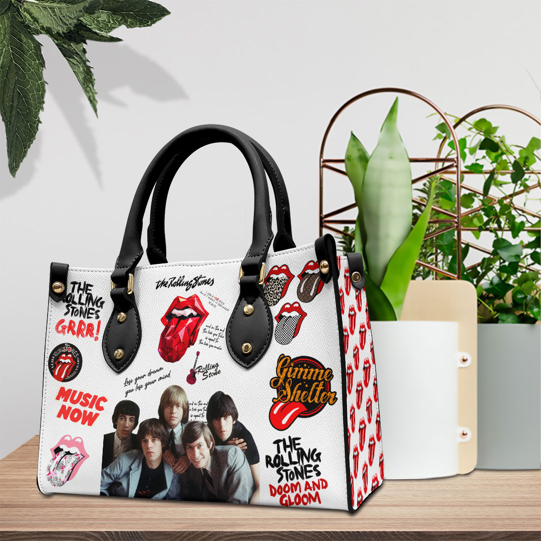 The Rolling Stones Music Personalized Style Leather Handbag