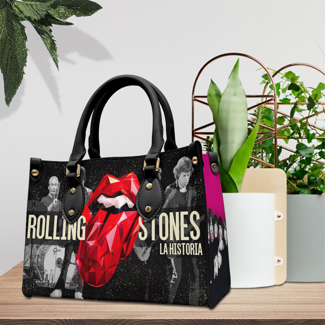 The Rolling Stones Music Personalized Style Leather Handbag