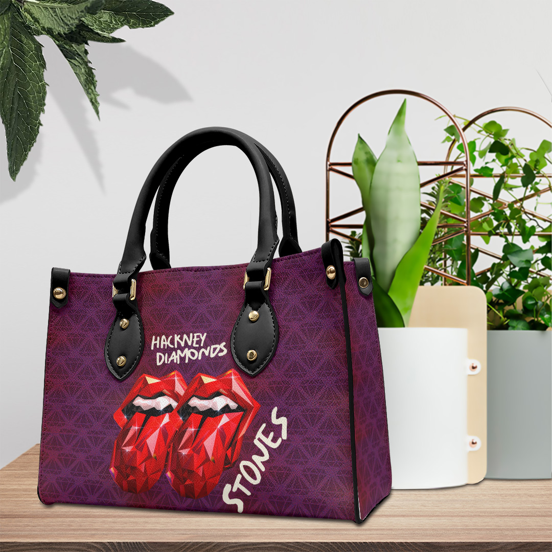 The Rolling Stones Music Personalized Style Leather Handbag