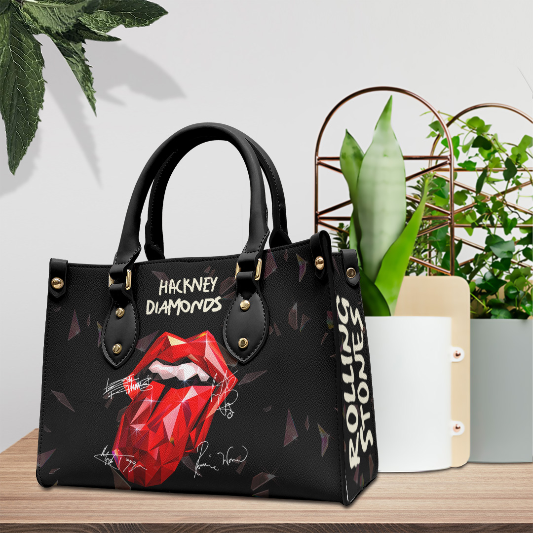The Rolling Stones Music Personalized Style Leather Handbag