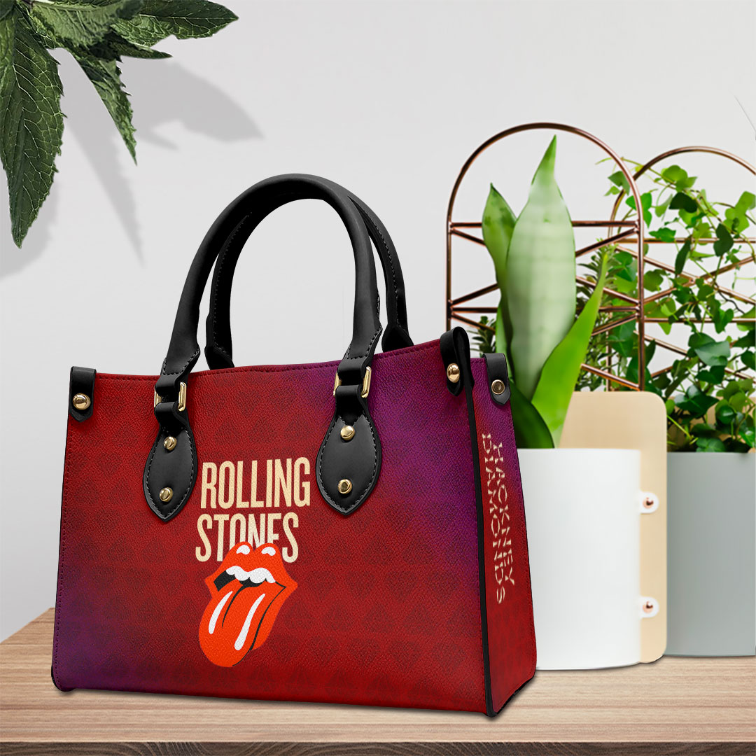 The Rolling Stones Music Personalized Style Leather Handbag