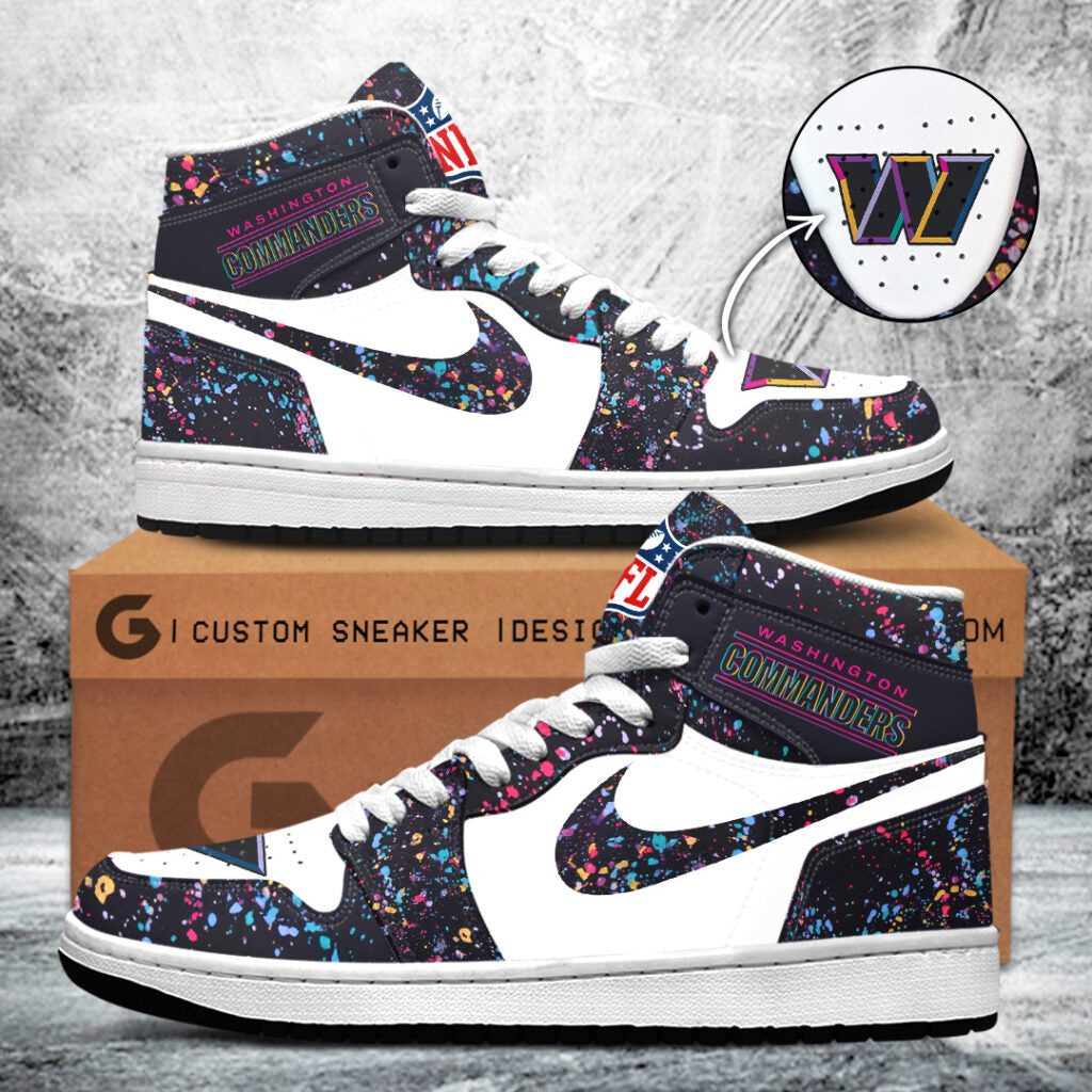 Washington Commanders Crucial Catch 2025 AJ1 Sneaker, Commanders Crucial Catch 2025 Air Jordan 1 Custom Edition, Washington Commanders AJ1 Sneaker