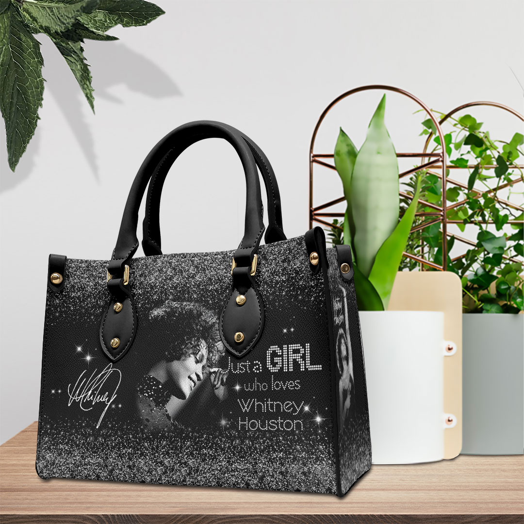 Whitney Houston Music Personalized Style Leather Handbag